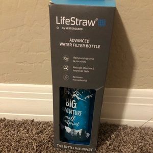 Life straw water bottle